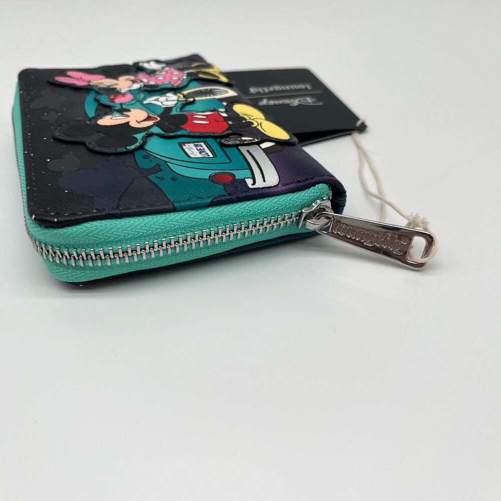 LOUNGEFLY Disney NWT Mickey Retro 3D Wallet, Sequin Minnie Ears Included - Picture 6 of 12